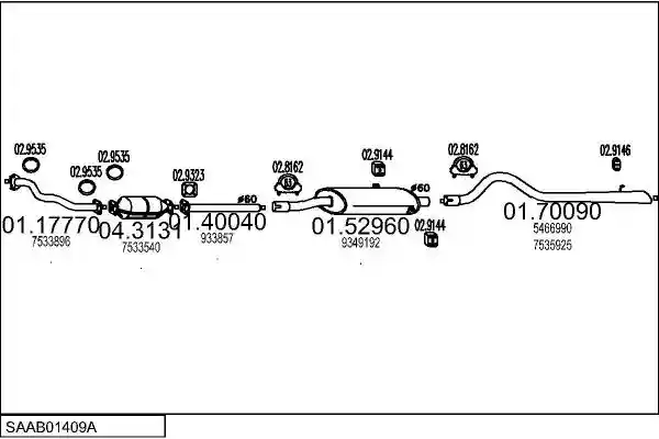 MTS SAAB01409A002924