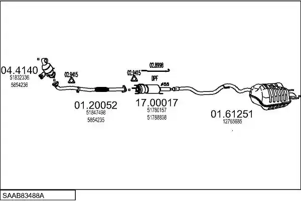 MTS SAAB83488A018258