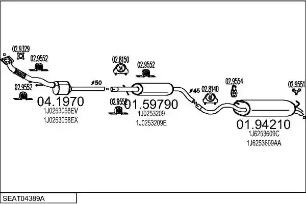 MTS SEAT04389A014414