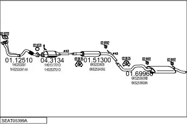 MTS SEAT05399A003954