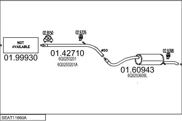 MTS SEAT11660A019222