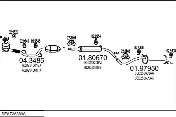 MTS SEAT25389A016809