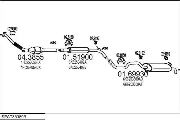 MTS SEAT35389B007892