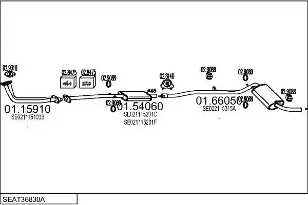 MTS SEAT36830A002868
