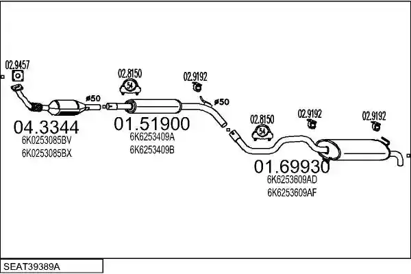 MTS SEAT39389A002915