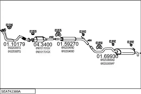 MTS SEAT42389A002914