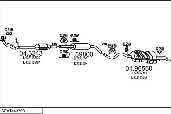 MTS SEAT44379B010047