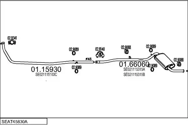 MTS SEAT45830A002854