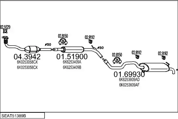 MTS SEAT51389B002910