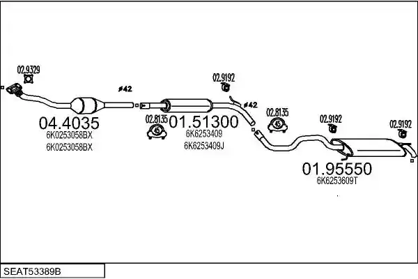 MTS SEAT53389B002910
