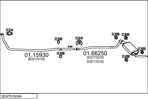 MTS SEAT57830A002854