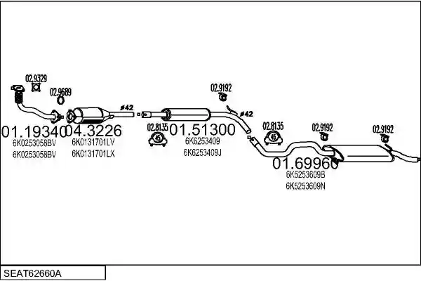MTS SEAT62660A003957