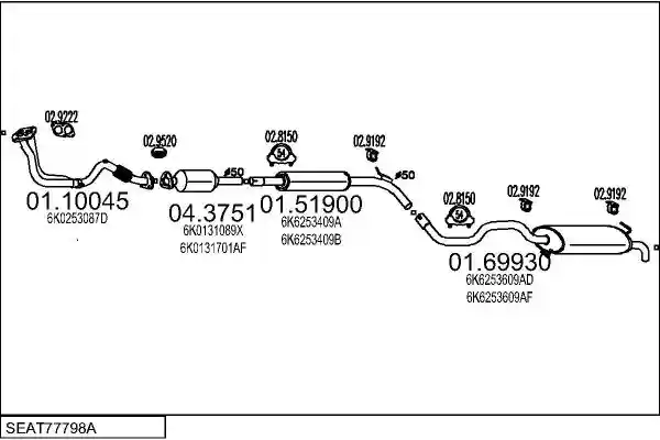 MTS SEAT77798A007898