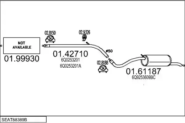 MTS SEAT88389B019222