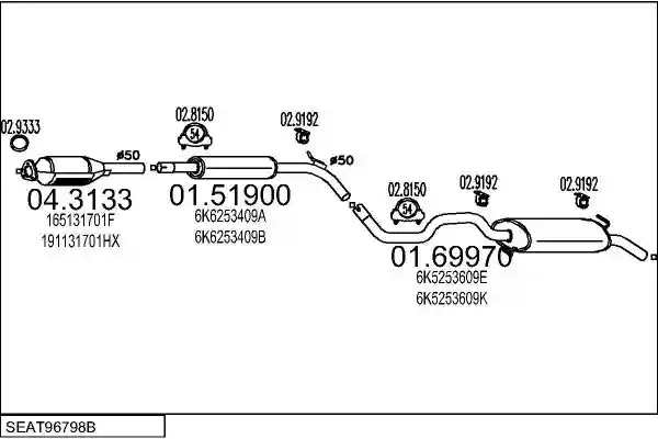 MTS SEAT96798B003955