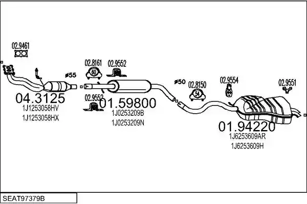MTS SEAT97379B013160