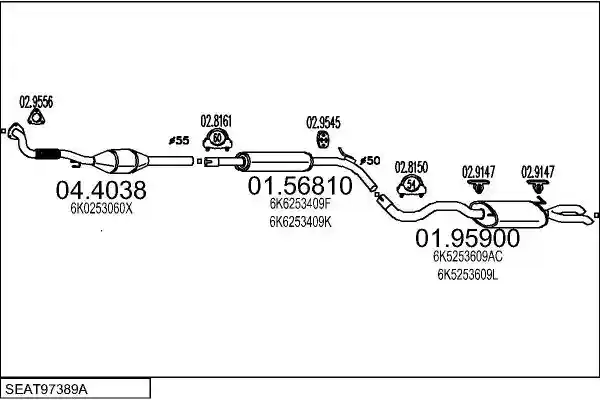 MTS SEAT97389A008433