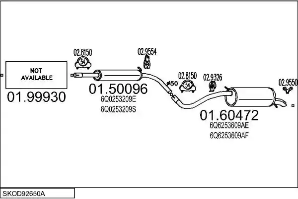 MTS SKOD92650A014278 MTS SKOD92650A014278