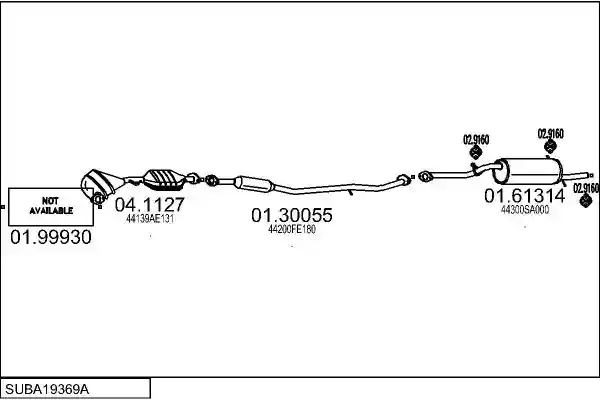 MTS SUBA19369A016998