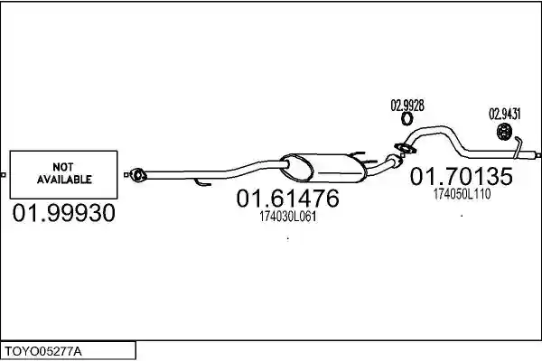 MTS TOYO05277A025198