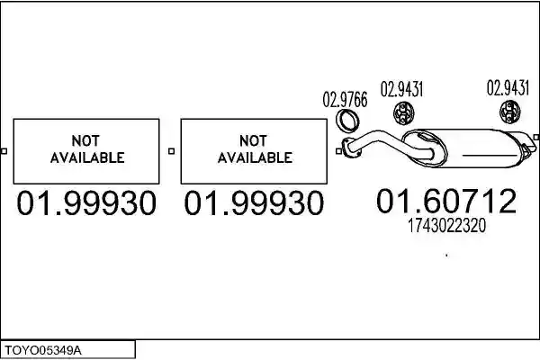 MTS TOYO05349A016378