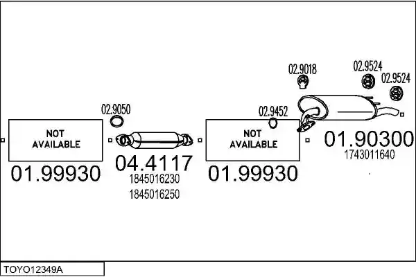 MTS TOYO12349A003639