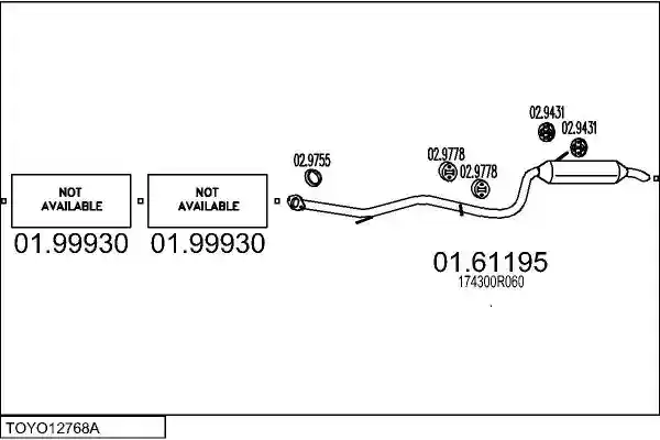 MTS TOYO12768A113326