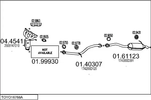 MTS TOYO16768A034982