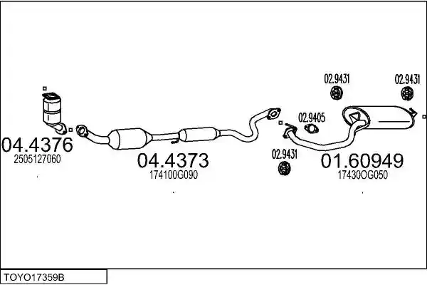 MTS TOYO17359B017347
