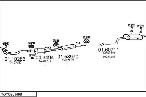MTS TOYO28349B008334