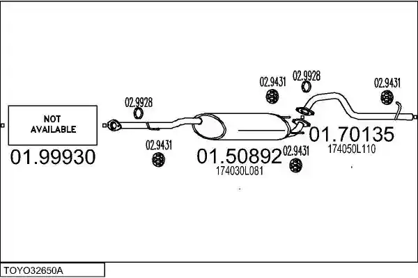 MTS TOYO32650A025198