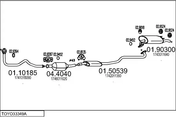MTS TOYO33349A005269