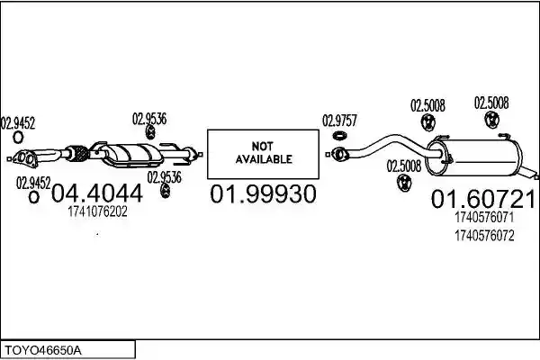 MTS TOYO46650A003624