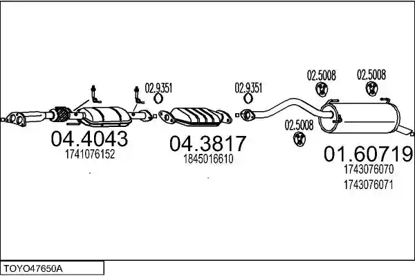 MTS TOYO47650A003624