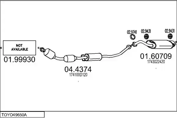 MTS TOYO49650A016373