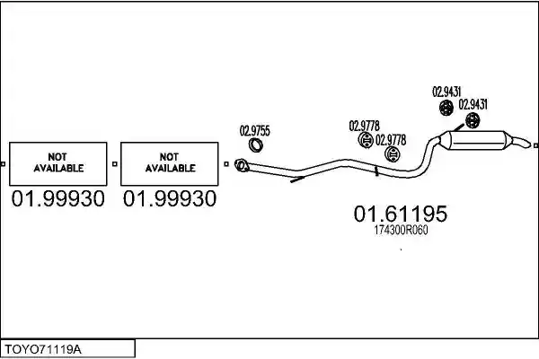 MTS TOYO71119A030883
