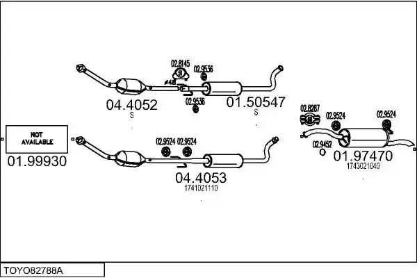 MTS TOYO82788A132784