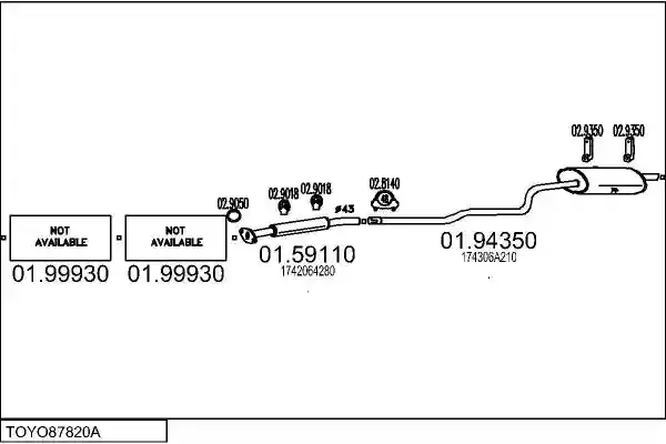 MTS TOYO87820A008325