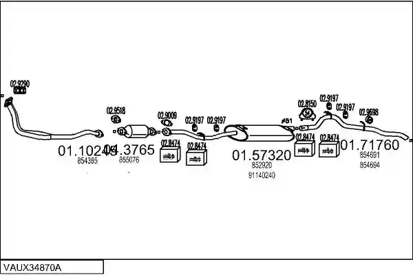 MTS VAUX34870A008145