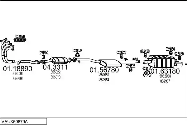 MTS VAUX50870A008031