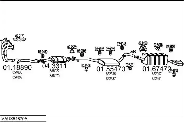 MTS VAUX51870A008031