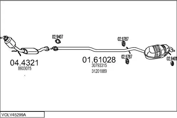 MTS VOLV45299A019990