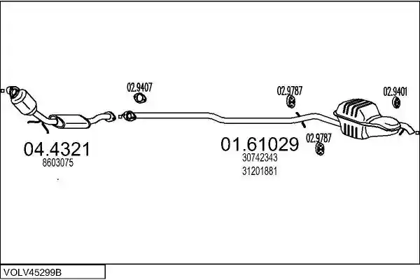 MTS VOLV45299B019990
