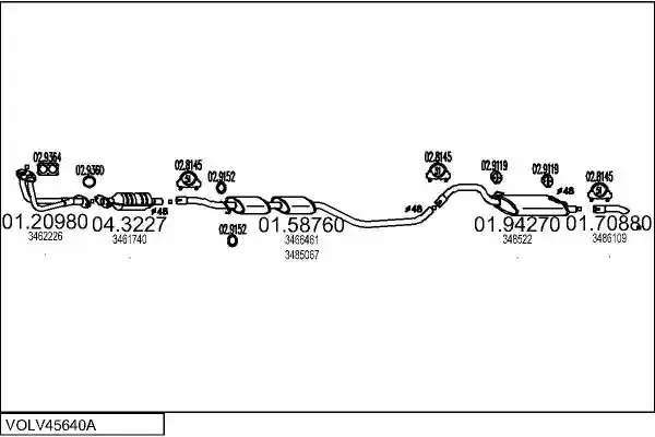 MTS VOLV45640A002836