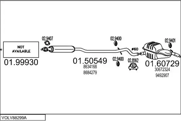 MTS VOLV88299A015150