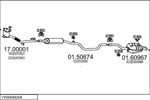 MTS VW0006820A019958