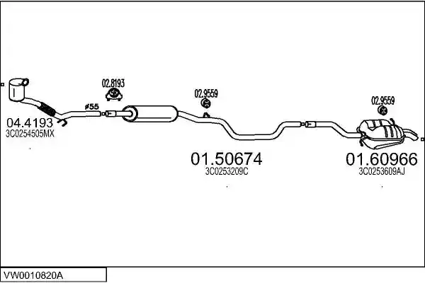 MTS VW0010820A019632