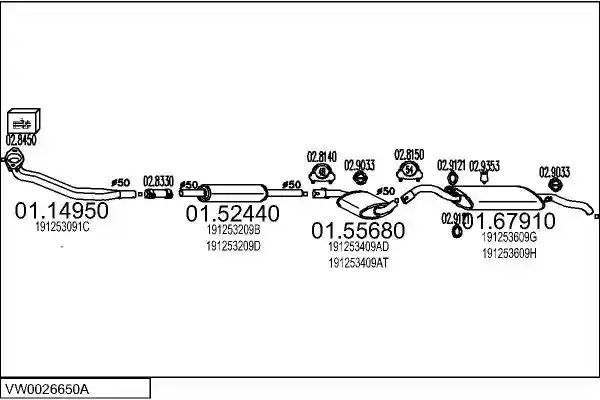 MTS VW0026650A008050