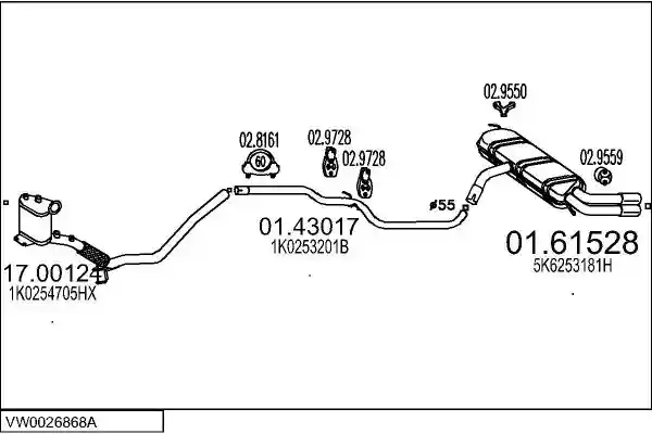 MTS VW0026868A133530