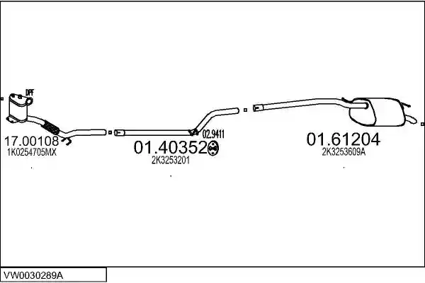 MTS VW0030289A017809